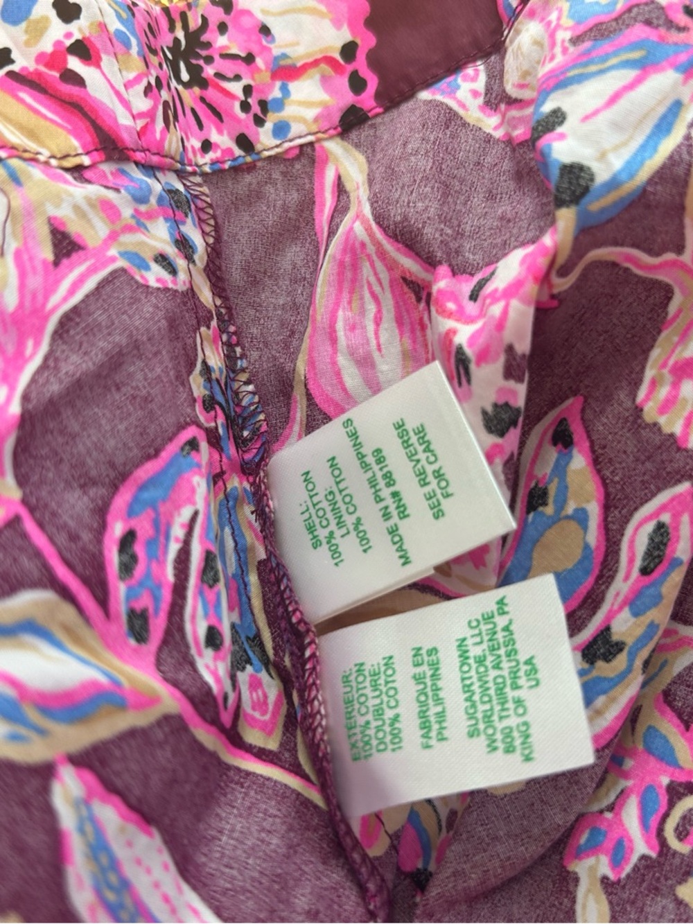 Lilly Pulitzer Alexandria Elbow Sleeve Cotton Wrap Dress 
Size 10 coastal #112 - Picture 10 of 12